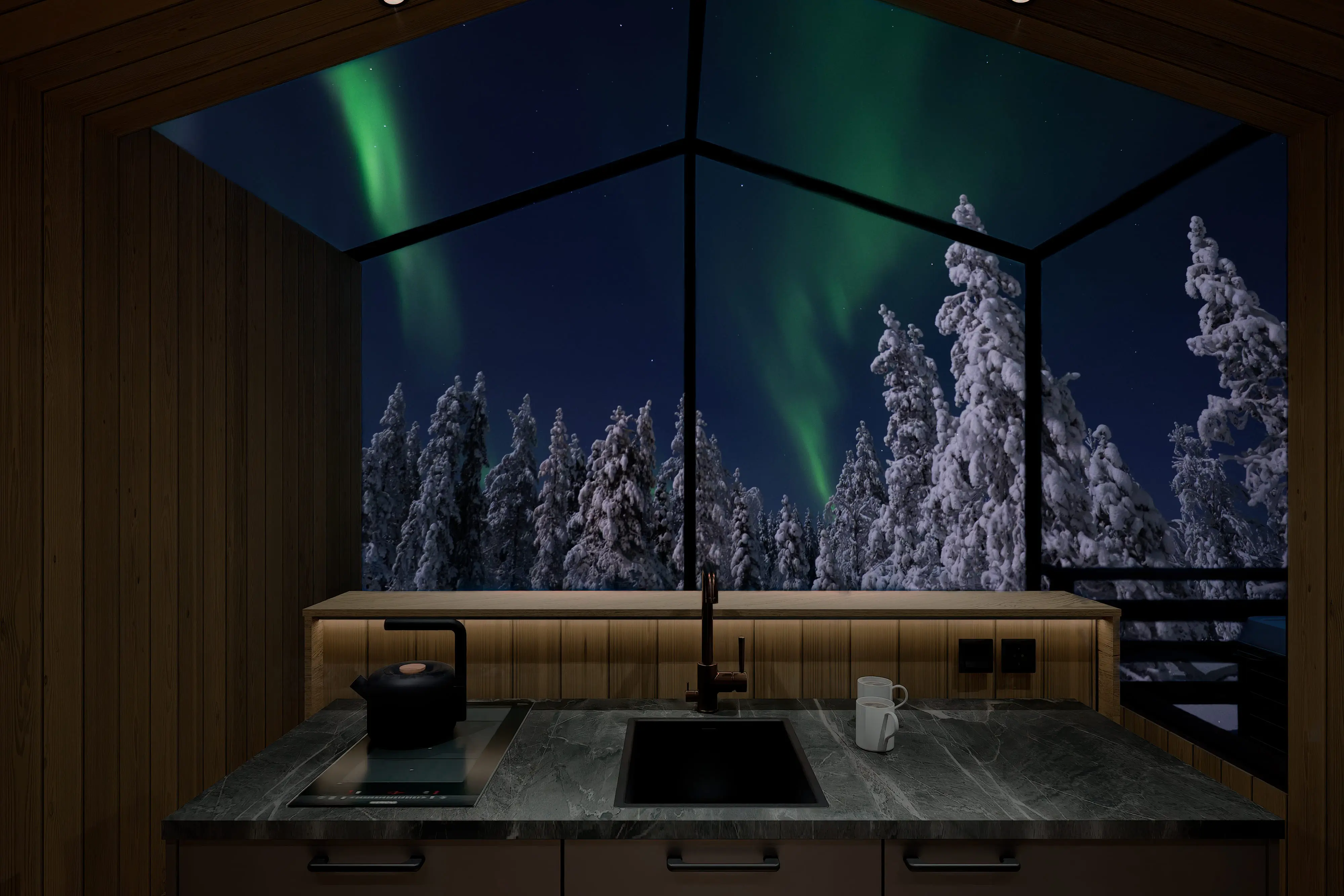 Aurora Lodge at Lupland Resort in Ranua