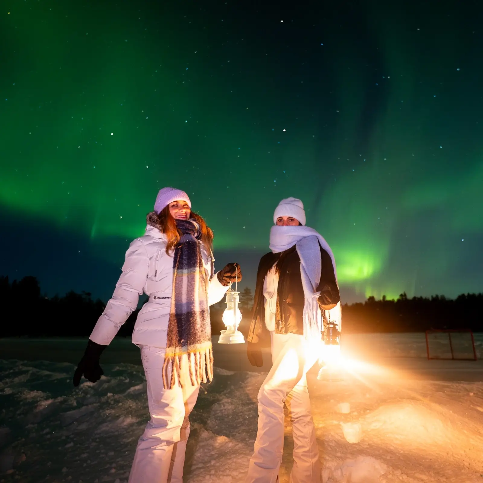 Alessia Merola after a Lupland experience in Ranua, Finnish Lapland