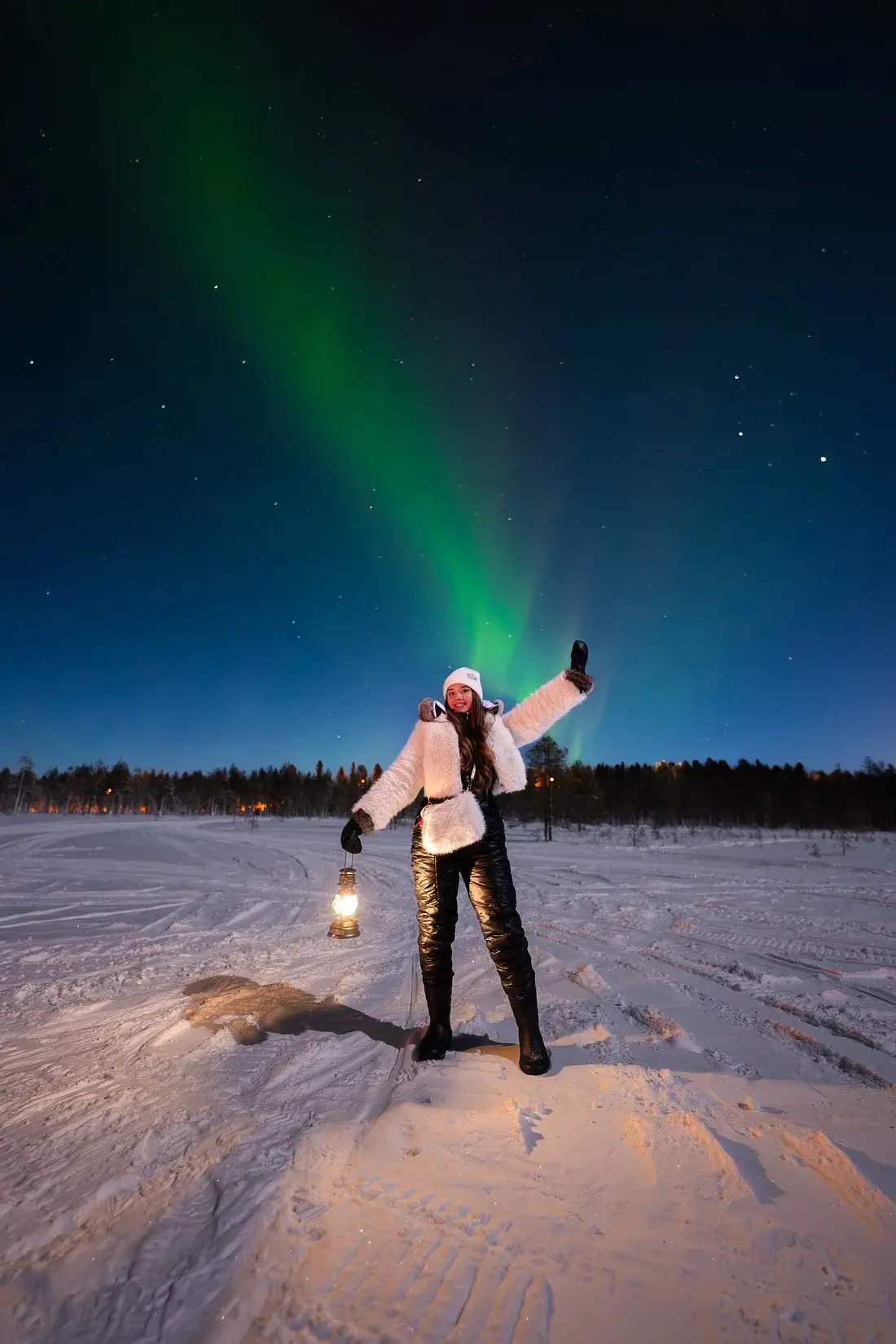 Guest portrait from a Lupland Tripadvisor review in Finnish Lapland